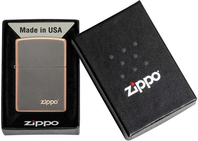 ZIPPO Zapaľovač RUSTIC BRONZE LOGO (27005)