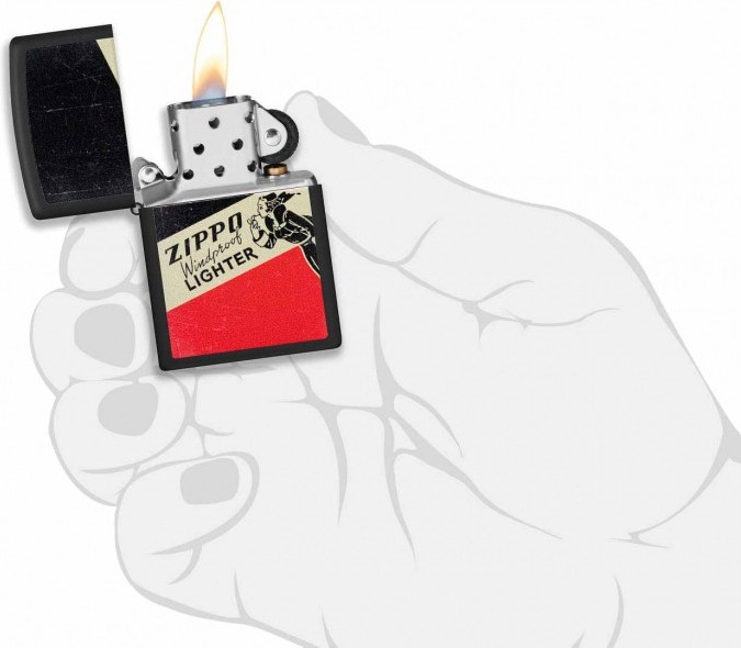 ZIPPO Zapaľovač WINDY RETRO DESIGN (26858)