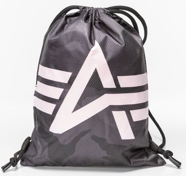 ALPHA INDUSTRIES Taška Basic Gym Bag - black camo (198903/125)