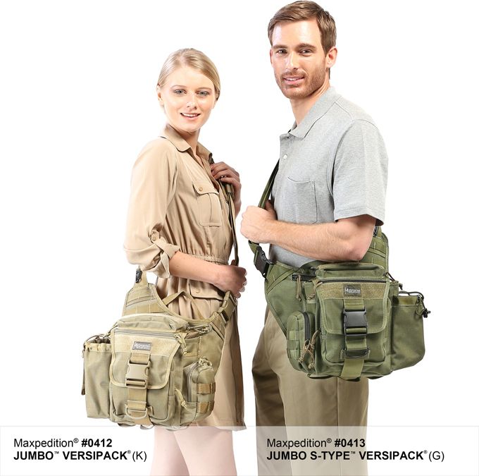 MAXPEDITION Taška cez rameno Jumbo Versipack - khaki (MX412K)