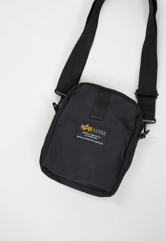 ALPHA INDUSTRIES Taška cez rameno Crew Carry Bag - čierna (196924/03)