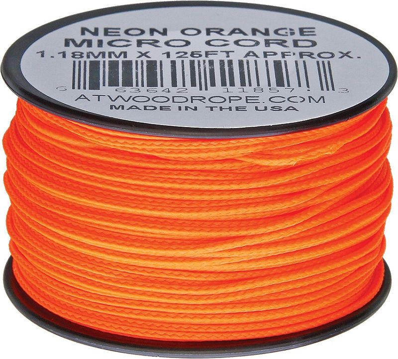 Micro Cord Neon oranžová 1.18mm x 125ft (RG1283)