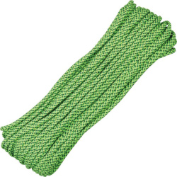 US paracord originálna padáková šnúra 30m – green speck (RG112H)