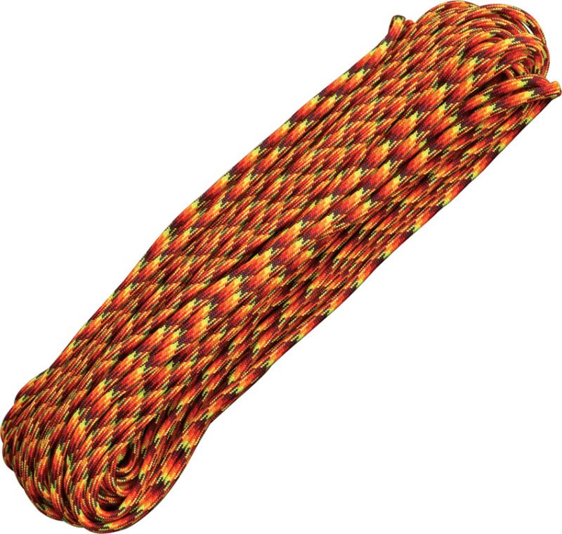 US paracord originálna padáková šnúra 30m – fireball (RG006H)