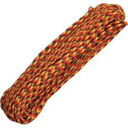 US paracord originálna padáková šnúra 30m – fireball (RG006H)