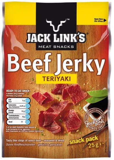 JACK LINKS Sušené mäso Beef Teriyaki 25g