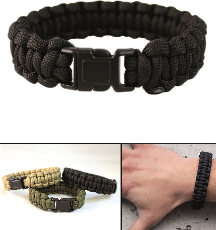 MILTEC Paracord náramok Cobra na ruku 22mm - čierny (16370202)