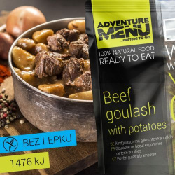 ADVENTURE MENU Hovädzí guláš so zemiakmi