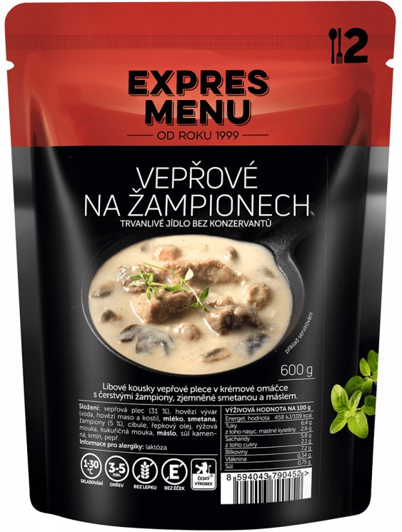 EXPRES MENU Bravčové na šampiňónoch 600g