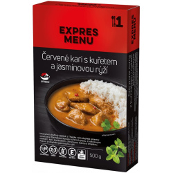 EXPRES MENU KM Červené karí s kuracím mäsom, jazmínová ryža 500g