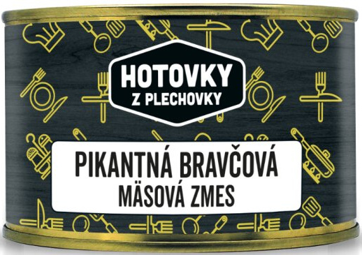 HOTOVKY Z PLECHOVKY Pikantná bravčová mäsová zmes 1 porcia 400g