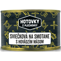 HOTOVKY Z PLECHOVKY Sviečková na smotane s hovädzím mäsom 1 porcia 400g