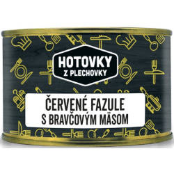 HOTOVKY Z PLECHOVKY Červené fazule s bravčovým mäsom 1 porcia 400g