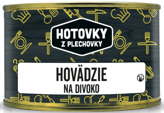 HOTOVKY Z PLECHOVKY Hovädzie na divoko 400g