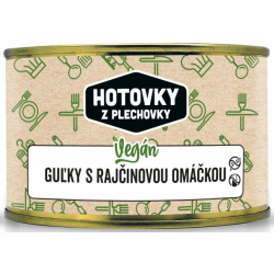 HOTOVKY Z PLECHOVKY Vegan guľky v rajčinovej omáčke 400g