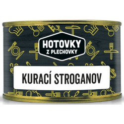 HOTOVKY Z PLECHOVKY Kurací stroganov 400g