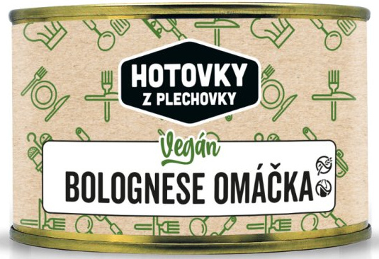 HOTOVKY Z PLECHOVKY Vegan bolognese omáčka 400g