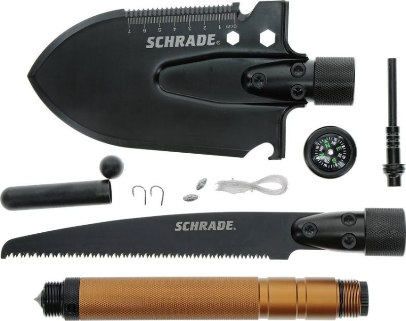 SCHRADE Multifunkčná sada lopatka/pílka/survival set (SCH1124292)