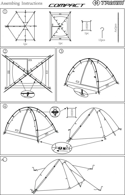 TRIMM Stan COMPACT pre 2-3 osoby - pieskový