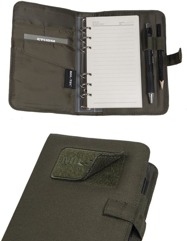 MILTEC Zápisník s puzdrom Tactical small - olive drab (15984001)