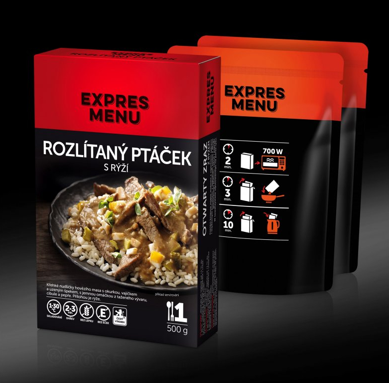 EXPRES MENU KM Rozlietaný vtáčik s ryžou 500g