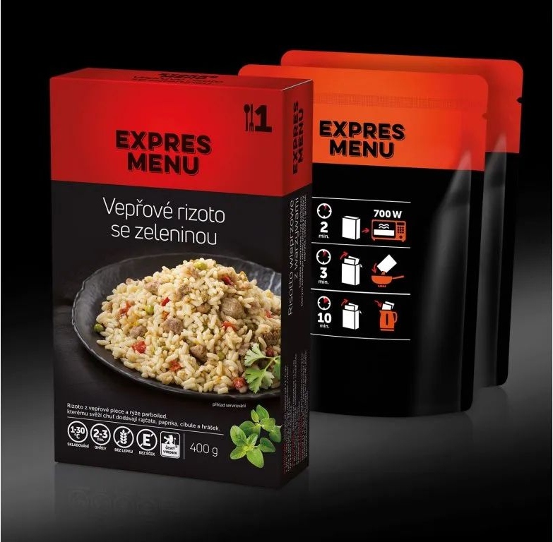 EXPRES MENU KM Bravčové rizoto so zeleninou 400g