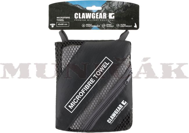 CLAW GEAR Uterák Microfiber Towel 40 x 80cm - šedý (22858)