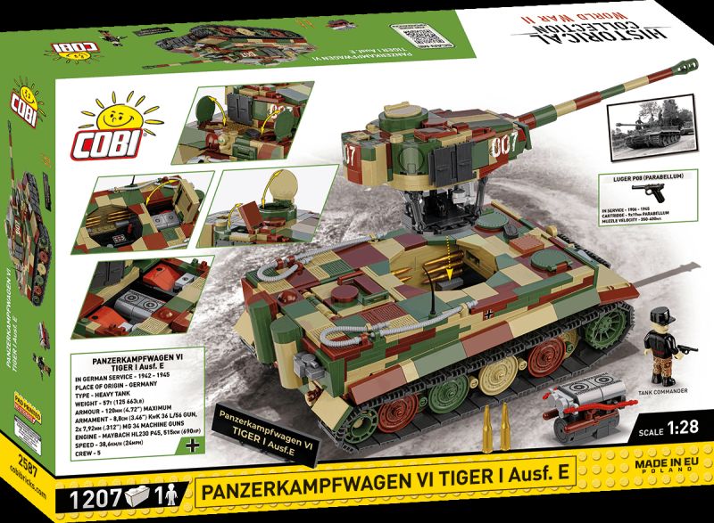 COBI Stavebnica HC WW2 Panzerkampfwagen VI Tiger I Ausf. E - Executive Edition (COBI-2587)