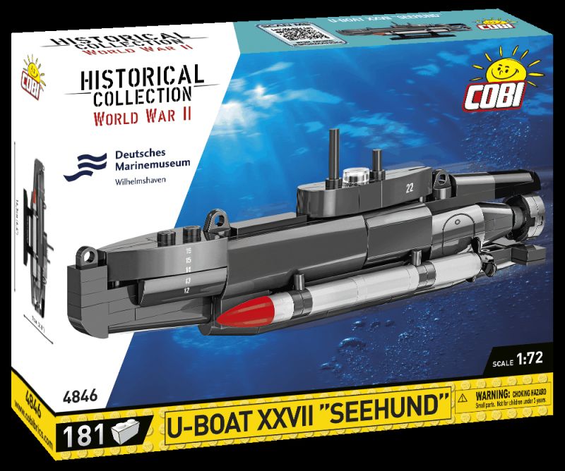 COBI Stavebnica HC WW2 U-Boat XXVII Seehund (COBI-4846)