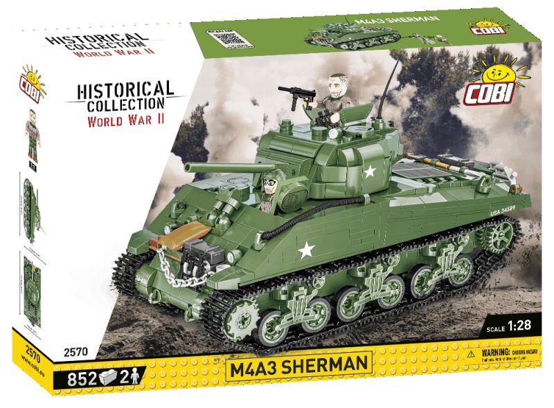 COBI Stavebnica HC WW2 M4A3 Sherman (COBI-2570)