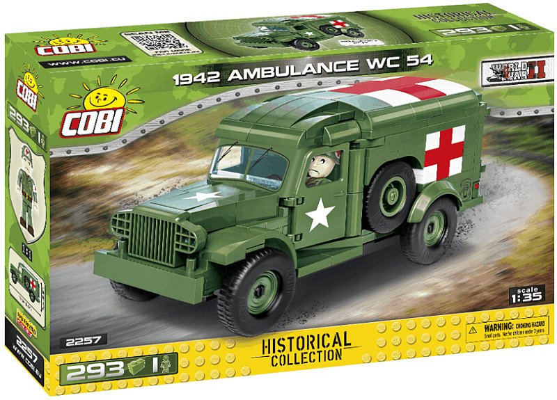 COBI Stavebnica WW2 1942 Ambulance WC 54 (COBI-2257)