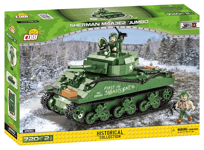 COBI Stavebnica WW2 Sherman M4A3E2 Jumbo (COBI-2550)