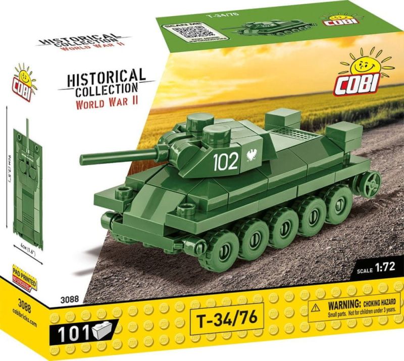 COBI Stavebnica HC WW2 T-34/76 1:72 (COBI-3088)