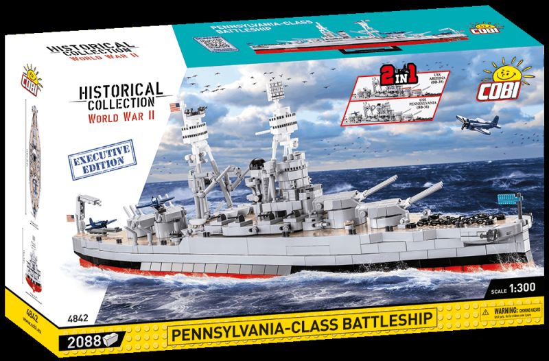 COBI Stavebnica HC WW2 Pennsylvania - Class Battleship - Executive Edition (COBI-4842)