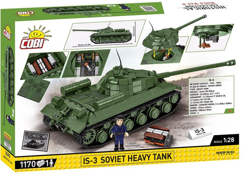 COBI Stavebnica HC WW2 IS-3 Soviet Heavy Tank (COBI-2590)