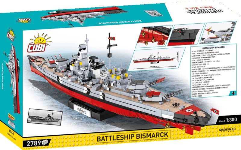 COBI Stavebnica HC WW2 Battleship Bismarck (COBI-4841)