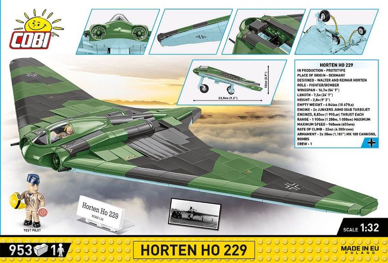 COBI Stavebnica HC WW2 Horten Ho 229 (COBI-5757)