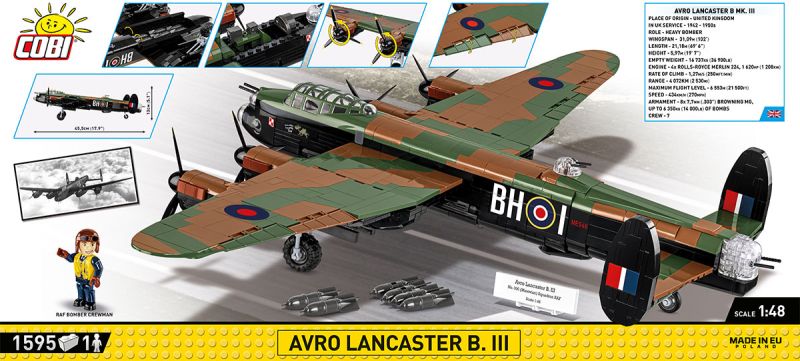 COBI Stavebnica HC WW2 Avro Lancaster B. III (COBI-5759)