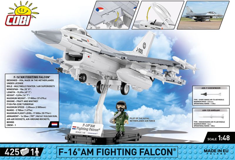 COBI Stavebnica AF F-16AM Fighting Falcon (COBI-5896)