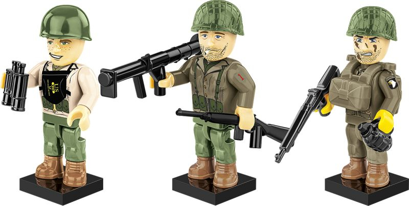 COBI Stavebnica 3 figurky s doplnkami D-Day 6 Jun 1944 (COBI-2058)