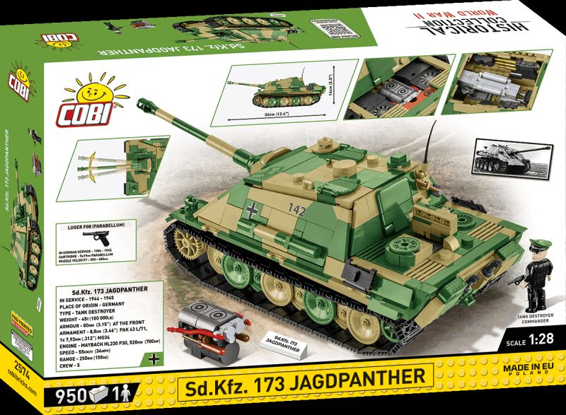COBI Stavebnica HC WW2 Sd.Kfz. 173 Jagdpanther (COBI-2574)