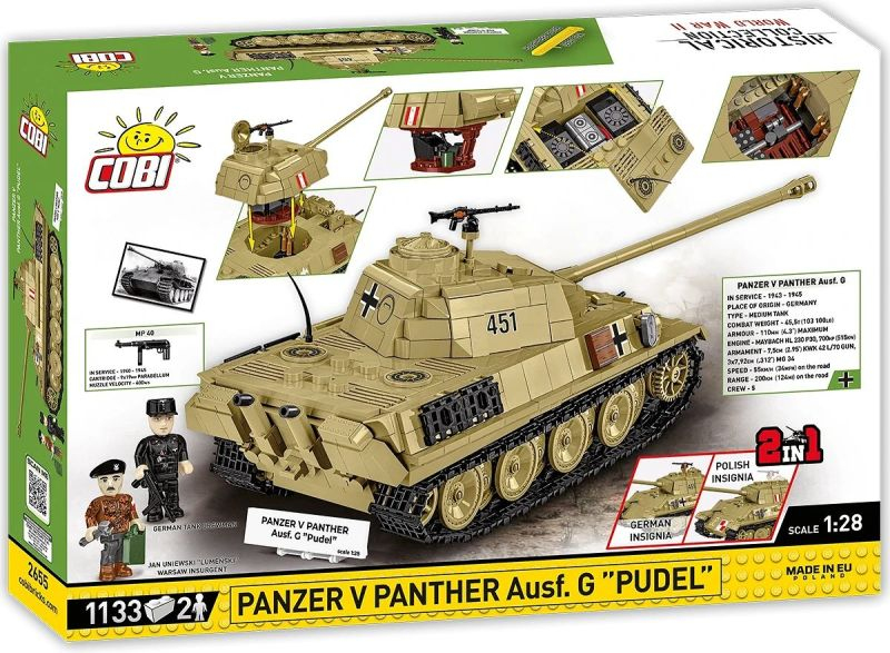 COBI Stavebnica HC WW2 Panzer V Panther Ausf. G 'Pudel' (COBI-2655)