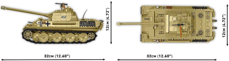 COBI Stavebnica HC WW2 Panzer V Panther Ausf. G 'Pudel' (COBI-2655)