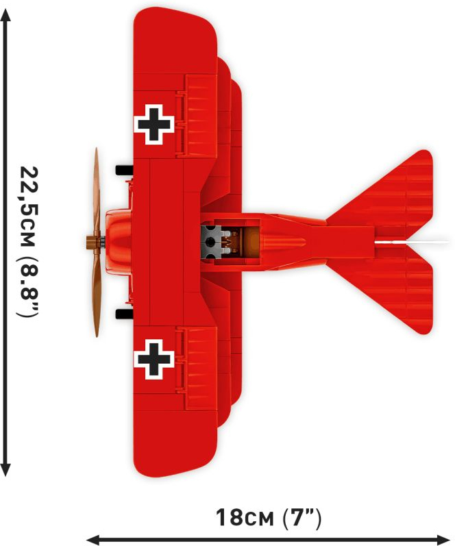 COBI Stavebnica HC GW Fokker Dr. I 'Red Baron' (COBI-2996)