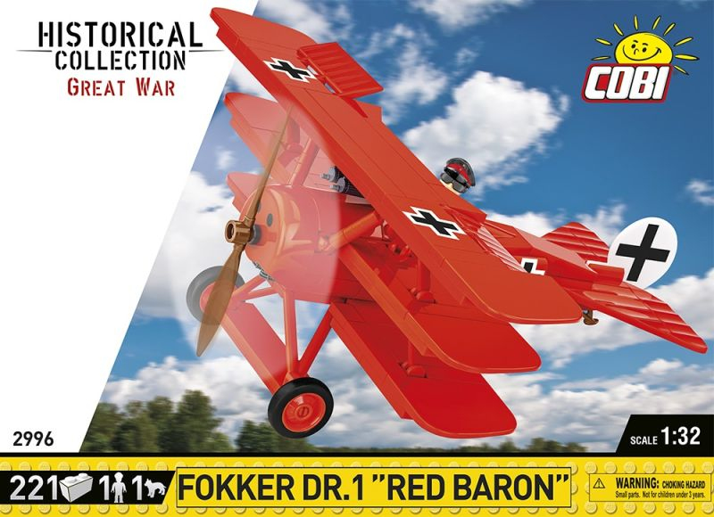 COBI Stavebnica HC GW Fokker Dr. I 'Red Baron' (COBI-2996)