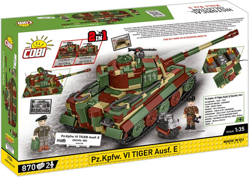 COBI Stavebnica HC WW2 Pz.Kpfw. VI Tiger Ausf E (COBI-3124)