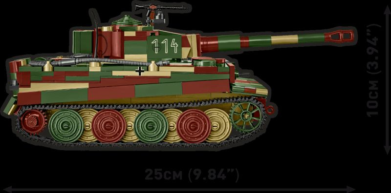 COBI Stavebnica HC WW2 Pz.Kpfw. VI Tiger Ausf E (COBI-3124)