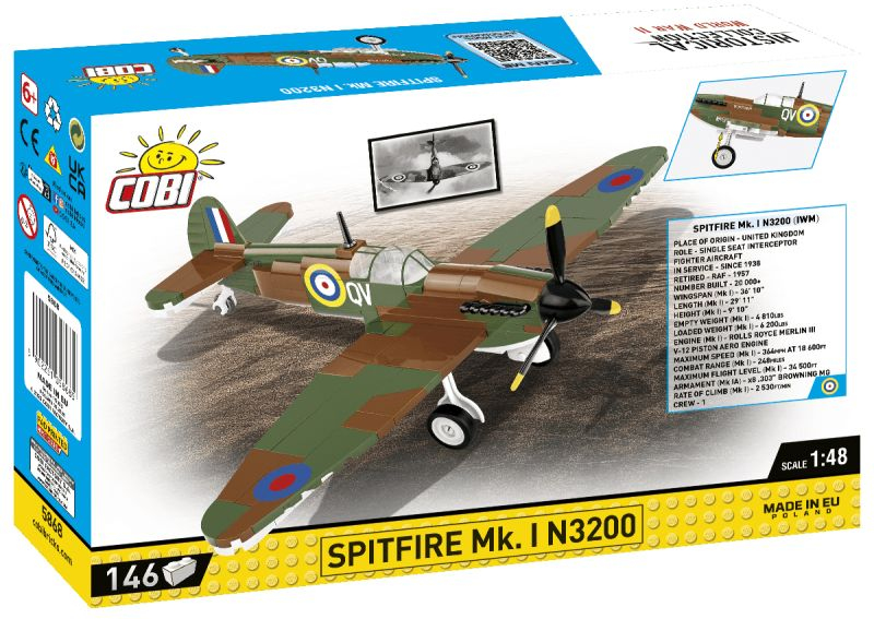 COBI Stavebnica HC WW2 Spitfire MK. I N3200 (COBI-5868)