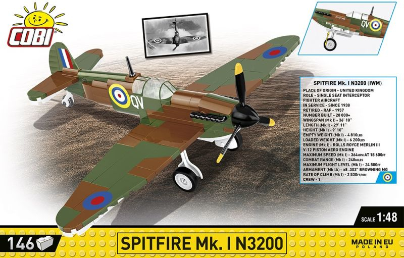 COBI Stavebnica HC WW2 Spitfire MK. I N3200 (COBI-5868)