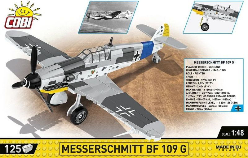COBI Stavebnica HC WW2 Messerschmitt BF 109 G (COBI-5870)